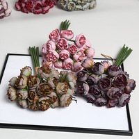 Künstliche Seidenrosen Herbstfarbene Blumenkugel-Tischdekoration - Klassischer Stil für Hochzeiten, Outdoor- und Heimdekoration - Großhandel