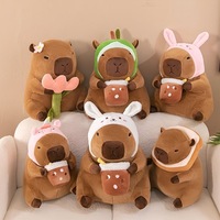 Peluche Capybara Personnalisée OEM ODM Ultra Douce avec Rembourrage en Coton PP pour Soulagement du Stress Commande en Gros