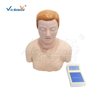 Mannequin de RCP demi-corps / pour la formation et la démonstration en premiers secours publics, anatomie sectionnelle claire, changements visibles de la compression et de la respiration