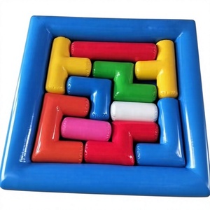 Grand puzzle gonflable pour enfants - Jeu de team building sportif et de divertissement - PVC écologique avec blocs <span class=keywords><strong>Tetris</strong></span> - 2 à 4 enfants - Product Image 5