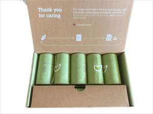 하이 퀄리티 향기 PBAT PLA 옥수수 전분 디스펜서 개 똥 가방 쓰레기 봉투 - Product Image 2