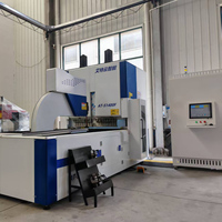 Machine de pliage de panneaux CNC hydraulique entièrement automatique avec engrenages et roulements pour le traitement de tôles d'aluminium