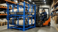 Étagère de stockage empilable pour rouleaux de tissu, capacité de charge de 1000 kg, chariot de palettisation textile pour le stockage de tissus en entrepôt
