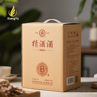 Cajas de Envío de Vino Impresas Personalizadas de Cartón Corrugado 3/5/7 con Asas, Cajas de Cartón Corrugado para Botellas de Licor y Alcohol