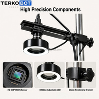 Kit de vision TERKOBOT, bras robotique de bureau avec kit de caméra de vision, objectif 16 mm, bras robotique industriel pour l'éducation et la formation