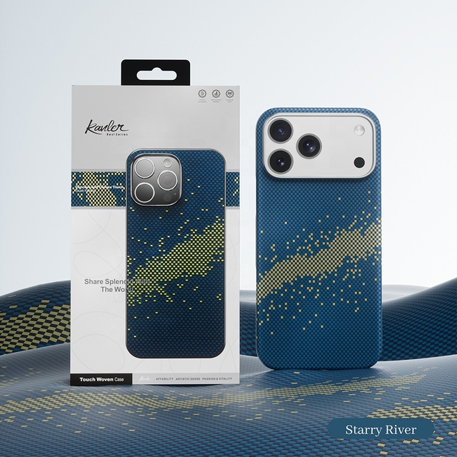 JOYPORODO V-K01 Luxury Aramid Fiber Ultra-thin Shockproof case for iPhone 15 16 17 Pro Max Trendy Carbon Fiber Magnetic Coque