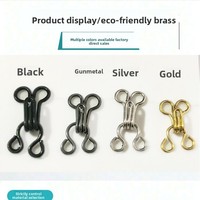 Boutons multi-usages simples en laiton recouverts de tissu pour accessoires vestimentaires, boutons à crochet pour cols de soutiens-gorge et chemises en fourrure
