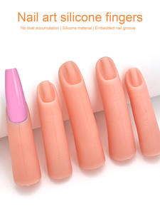 5 adet tırnak uygulama parmaklar gerçekçi manikür eğitim modeli tırnak sanat başlayanlar için tırnak yapay parmaklar kiti - Product Image 2