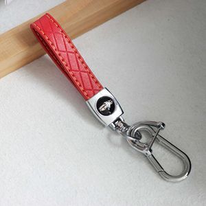Porte-clés de voiture en cuir de qualité supérieure avec accents métalliques, porte-clés élégant pour cadeau promotionnel, compatible avec VW <span class=keywords><strong>Tesla</strong></span> Honda - Product Image 3