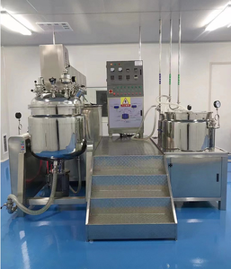 Mélangeur émulsifiant homogénéisant 300L, bouton de contrôle, levage sous vide, machine de fabrication cosmétique mélangeur d'émulsifiant - Product Image 2