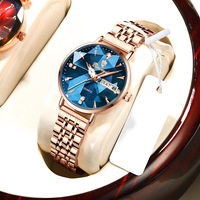 Jam Tangan Wanita Elegan Binbond N586 586 Quartz Kulit Baja Tahan Air Tanggal Otomatis Bisnis Kasual Mewah
