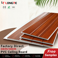 Lámina de Vinilo Ignífuga de Alta Calidad para Techo Suspendido, Revestimiento Interior Elegante con Diseño de Madera para Dormitorio, Proveedor Personalizado