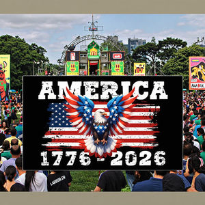 Индивидуальные рекламные флаги компании День независимости США и различные фестивали на основе предоставленных вами дизайнов - Product Image 5