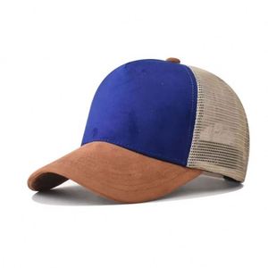 Custom Heat Transfer Printed Logo New Spring Summer Outdoor Baseball Hat Men's Women's Blank Suede Plain Mesh Sporty Formal - Product Image 3