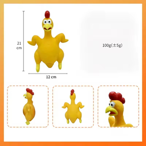 Yzs Gà Hình Squeaky Latex Pet Chew Đồ Chơi, Thích Hợp Cho Chó Squeaky Nhai Đào Tạo Puppy Nguồn Cung Cấp - Product Image 6