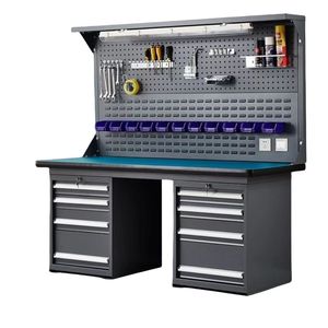 <span class=keywords><strong>Banco</strong></span> <span class=keywords><strong>da</strong></span> Lavoro per <span class=keywords><strong>Falegnameria</strong></span> Personalizzabile per Impieghi Gravosi con Cassetti Portautensili Multifunzione e Rastrelliere Espositive con Ganci - Product Image 3