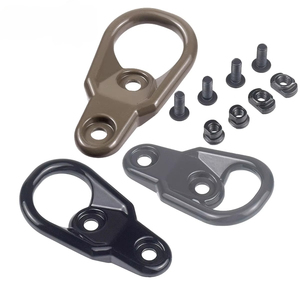 LAMBULロープロファイルQDスリングマウント戦術的なクイックデタッチ肩ストラップスリングスイベルハンティングBK/DE/GY - Product Image 1