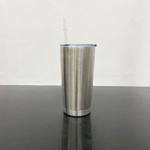 Gobelet isotherme à double paroi en acier inoxydable de 20 oz, coloré, avec logo personnalisé, revêtement poudré, pour personnalisation - Product Image 3