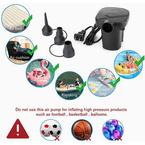 Cama inflable marrón con bomba de aire eléctrica, colchón de aire individual para acampar, accesorios de acampada - Product Image 6