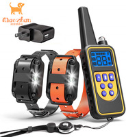 Wiederauf lad bares Anti Barking Dog Remote Hunde trainings halsband Led Display Hundes chock Trainings halsband mit Beep Vibration Shock Trainer
