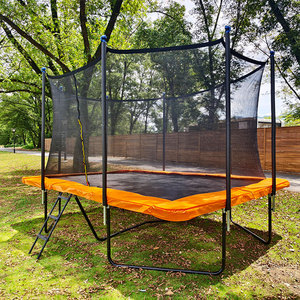 Zoshine Rectangle Trampolines En Plein Air <span class=keywords><strong>Cardio</strong></span> Formation Fitness Haute Qualité Style Orange Couleur pour Enfants À La Mode Public Vert - Product Image 2
