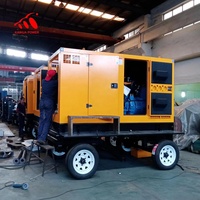 Generador de energía de 80kW para remolque móvil, con enchufe de aviación alimentado por motor DCEC, 6BT5.9-G2