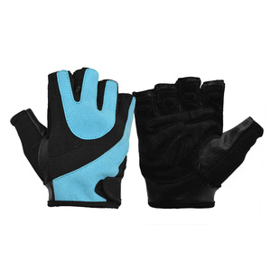 Custom Logo Breathable Lightweight Non-Slip Half Finger Leather Gym Gloves for Weight Lifting & Workout - Product Image 1