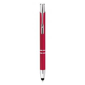 Stylo à bille rouge en aluminium, produit multifonction - Product Image 3