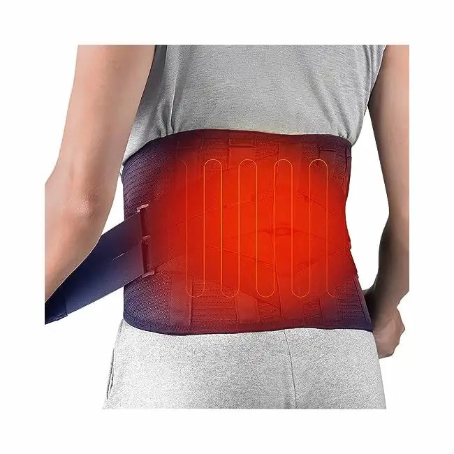 Sabuk pemanas punggung 3 tingkat, dapat diisi ulang dewasa, sabuk pemanas menstruasi untuk penopang pinggang medis pereda nyeri punggung bawah
