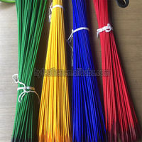 Teint en gros naturel blanc bâton de paon tige plumes de paon pour matériel de montage de mouches accessoire de pêche bricolage artisanat naturel