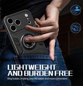 360 étui de <span class=keywords><strong>téléphone</strong></span> portable <span class=keywords><strong>à</strong></span> anneau rotatif <span class=keywords><strong>pour</strong></span> Motorola G96 G86 G56 G06 G55 G35 Edge 60 Pro Fusion stylet 2-en-1 couverture arrière légère - Product Image 4