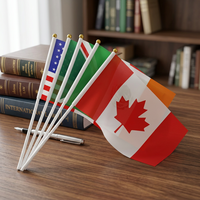 Drapeau de poche personnalisé en polyester 100D pour l'intérieur et l'extérieur, avec logo, représentant les drapeaux de tous les pays du monde