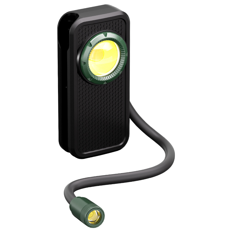 Flexible Tube Working Flash Torch Lamp 800 Lumen Portable Pocket USB C Rechargeable COB LED Work Light for Outdoor Inspection