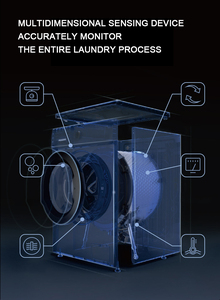 Lave-linge intelligent domestique 10 kg, lave-linge automatique à chargement par le haut, lave-linge surélevé - Product Image 4