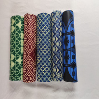 Tissu Africain Imprimé en Cire de Polyester de Bonne Qualité, 6 Yards