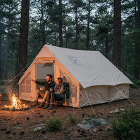 Tente Gonflable Portable de Luxe en PVC Imperméable 3x3 4x3 4x4 pour Camping en Plein Air dans le Désert du Moyen-Orient (3-8 Personnes) - Vente en Gros