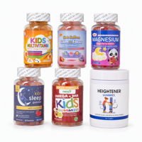 Gummies Multivitaminées Enfants Marque Blanche Sommeil Calme Concentration avec Mélatonine Magnésium Safran Fer Oméga 3 Sans Sucre 60 Unités
