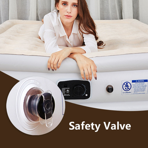 Custom <span class=keywords><strong>Drop</strong></span> <span class=keywords><strong>Stitch</strong></span> <span class=keywords><strong>Material</strong></span> Double Rasied Luft matratze Camping Blow up Full Size Aufblasbare Matratze mit Pumpe - Product Image 4