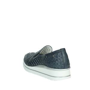 Cinzia Soft Chaussures épaisses en cuir perforé bleu pour femme 37 39 40 41 - Product Image 1