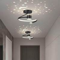 Luminaires de couloir en fer, éclairage d'entrée, lampes d'escalier, plafonniers de balcon modernes et minimalistes de style nordique tendance à fixation en surface