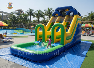 Vente en gros d'usine, trampoline en PVC commercial, <span class=keywords><strong>toboggan</strong></span> aquatique <span class=keywords><strong>gonflable</strong></span> extérieur pour location dans les parcs de trampolines et les parcs sportifs - Product Image 2