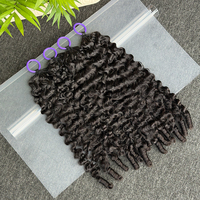 Extensions de cheveux bouclés brésiliens vierges en gros avec conception à fil invisible, pré-bouclées, de haute qualité pour femmes