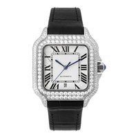 Montre de luxe en moissanite VVS, style arabe, entièrement sertie, testée au diamant, idéale comme cadeau, vente en gros directe usine