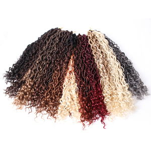 Cheveux synthétiques pré-bouclés pour tresses au crochet, style Faux Locs Goddess, blond River Locs et tresses bohèmes hippie pour femmes noires - Product Image 2