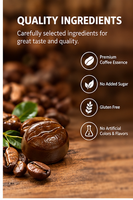Bonbons au café sans sucre, comprimés à croquer à l'espresso, bonbons énergétiques rafraîchissants, emballés individuellement, halal, fabrication sur mesure