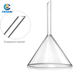 Imbuto in Vetro Trasparente Cordial con Stelo Corto da <span class=keywords><strong>50mm</strong></span> per Uso di Laboratorio - Product Image 4