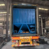 Silos Orizzontali per Cemento a Basso Costo da 50/60/80T, Piccoli Silos per Calce per l'Uso in Guinea e Serbatoi Mobili a Box per lo Stoccaggio del Cemento