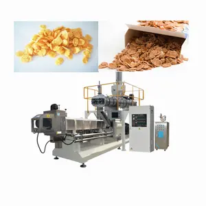 Rice Crispy Cereal Extrusion Machinery/Gluten Free Corn Flaking Snack Production Line Made in China Jinan DG