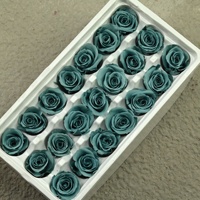 Rose éternelle préservée Grade B 2-3cm pour dôme en verre DIY Matériel de tête de fleur pour la Saint-Valentin, le Nouvel An chinois et Thanksgiving