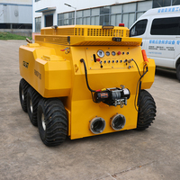 CNSELAM Équipement de drainage mobile à commande sans fil sur roues haute pression avec pompe submersible pour travaux de tunnel